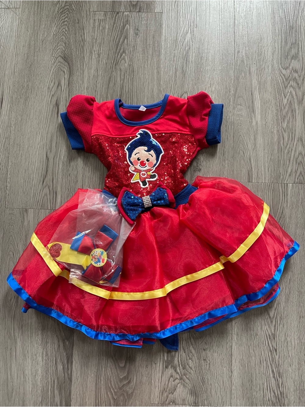 New clown costume toddler dress